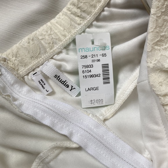 White Strapless Top - Picture 6 of 6